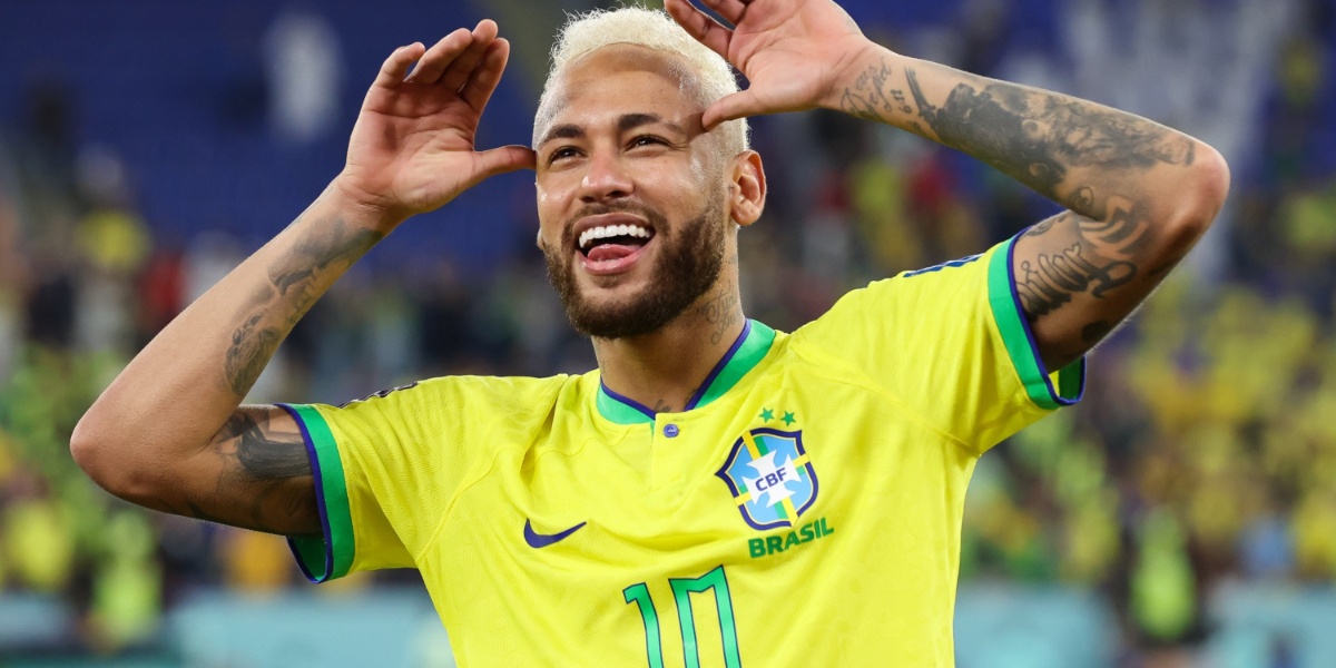 Neymar, defendendo a camisa da Seleção Brasileira (Imagem Reprodução Internet)