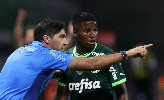 Abel Ferreira e Endrick tem relação exposta no Palmeiras (Foto: Reprodução)