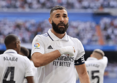 Benzema na época que atuava no Real Madrid (Foto: Reprodução)