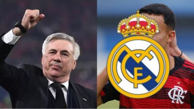 Imagem do post R$ 500 milhões: Carlo Ancelotti dá sinal positivo e Real Madrid decide assinar com ‘cria’ do Flamengo