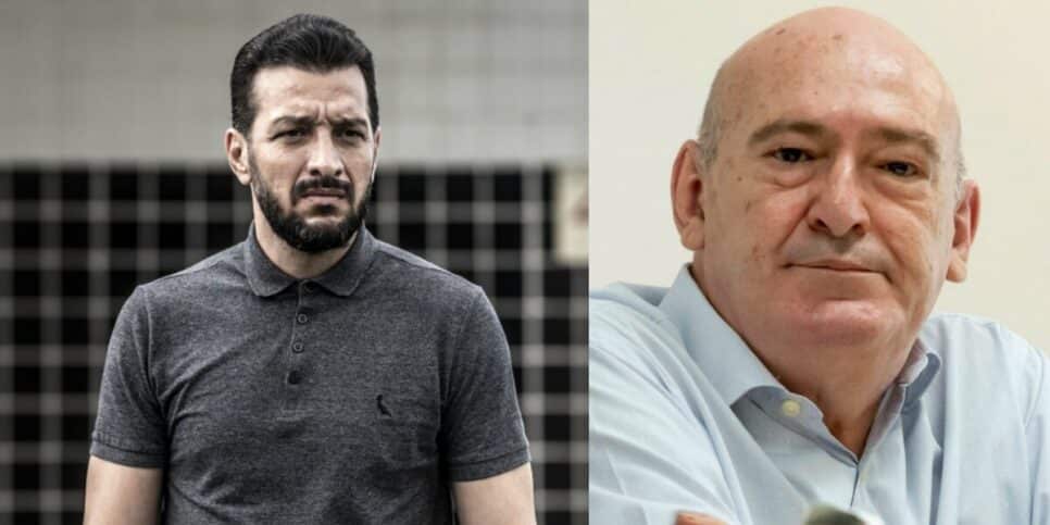 Edu Dracena e Andrés Rueda, atual presidente do Santos (Foto: Reprodução / Internet)