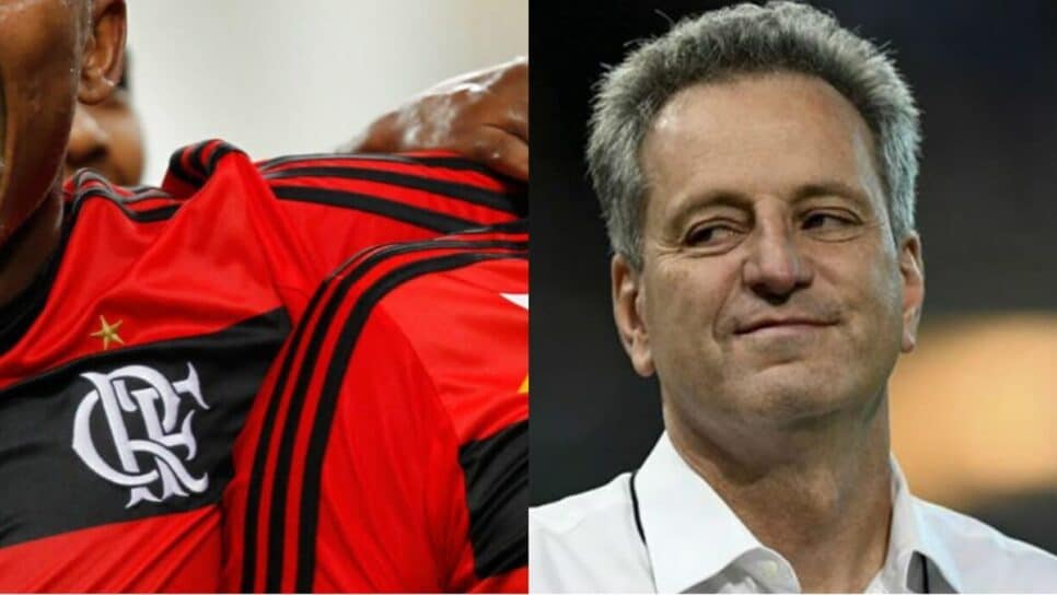 Cria do Flamengo e Rodolfo Landim, presidente do Clube (Fotos: Reprodução/ CRF/ Montagem)
