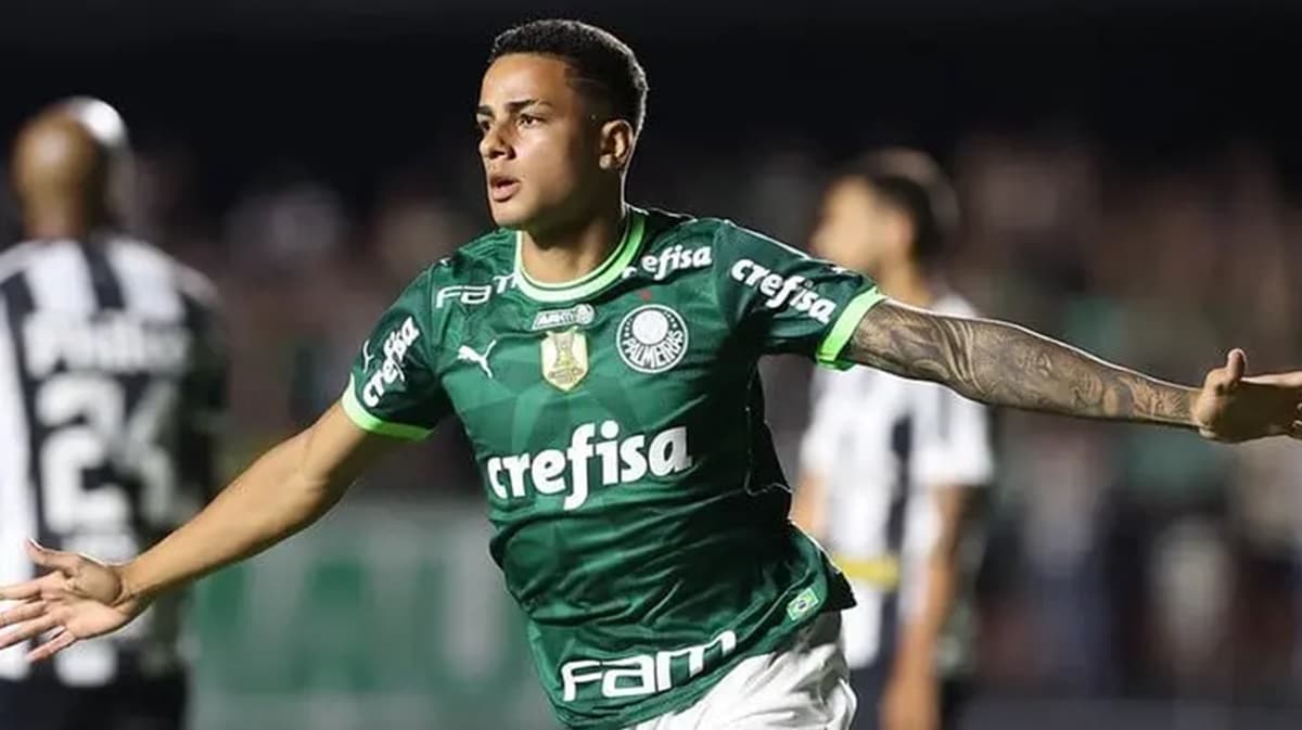 Giovani é cria do Palmeiras, tem 19 anos, e atacante é considerado preciosidade do time (Foto: Reprodução/ Cesar Greco/ SE Palmeiras)