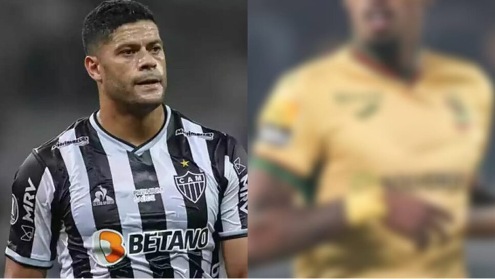 Hulk, do Atlético-MG; e jogador que volta de empréstimo ao clube (Fotos: Reprodução/ Pedro Souza/ Montagem)