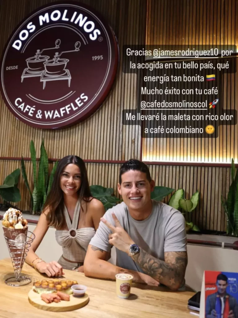 Foto da ex com James Rodríguez (Foto: Reprodução)