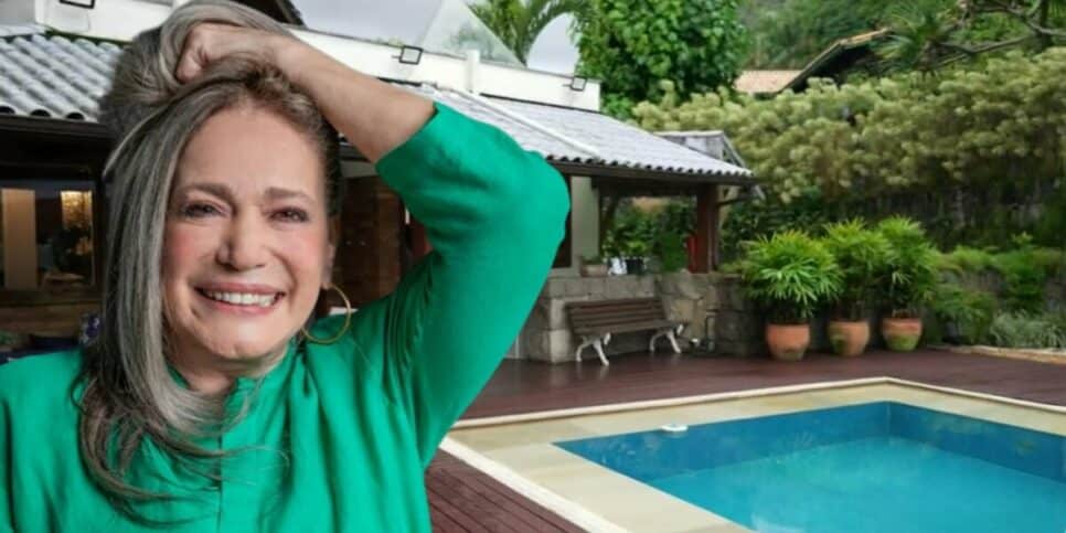 Susana Vieira mostrou a sua mansão (Foto: Reprodução / Globo / Montagem HoraDoBenefício)