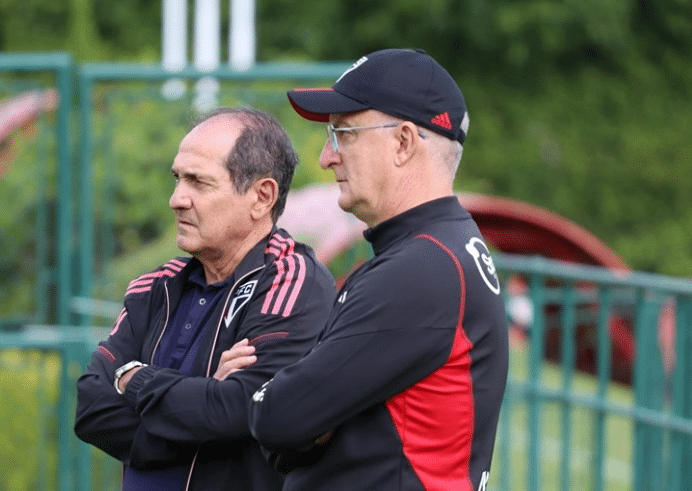 Muricy Ramalho e Dorival Júnior são cabeças do São Paulo (Foto: Reprodução/ Internet/ SPFC)