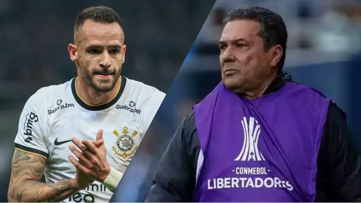 Renato Agusto e Vanderlei Luxemburgo, na Copa Libertadores da América (Fotos: Rerodução/ Marcello Zambrana/ AGIF/ Rodrigo Coca/ Ag. Corinthians/ Montagem)