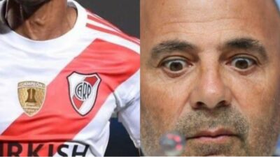 Jogador do River Plate é reforço garantido a equipe de Sampaoli (Fotos: Reprodução/ Getty Images/ Montagem)