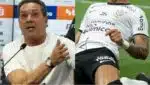 Professor Luxemburgo e atacante do Corinthians (Fotos: Reprodução/ YouTube/ Ag Corinthians, Montagem)