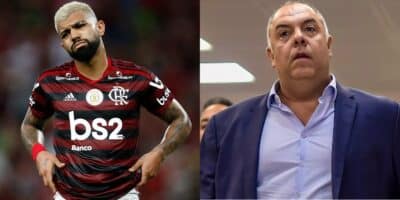Clima esquenta entre Gabigol e Marcos Braz (Imagem Reprodução Internet)
