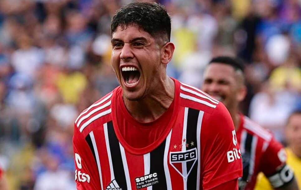 O jogador Alan Franco (Foto: Reprodução/SPFC) São Paulo
