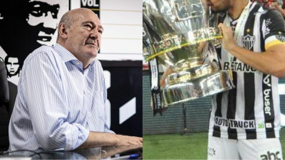 Andrés Rueda quer contratar ex-jogador multicampeão do Atlético-MG (Fotos: Reprodução/ Raul Baretta/ Santos FC/ Ramon Lisboa/ Montagem)