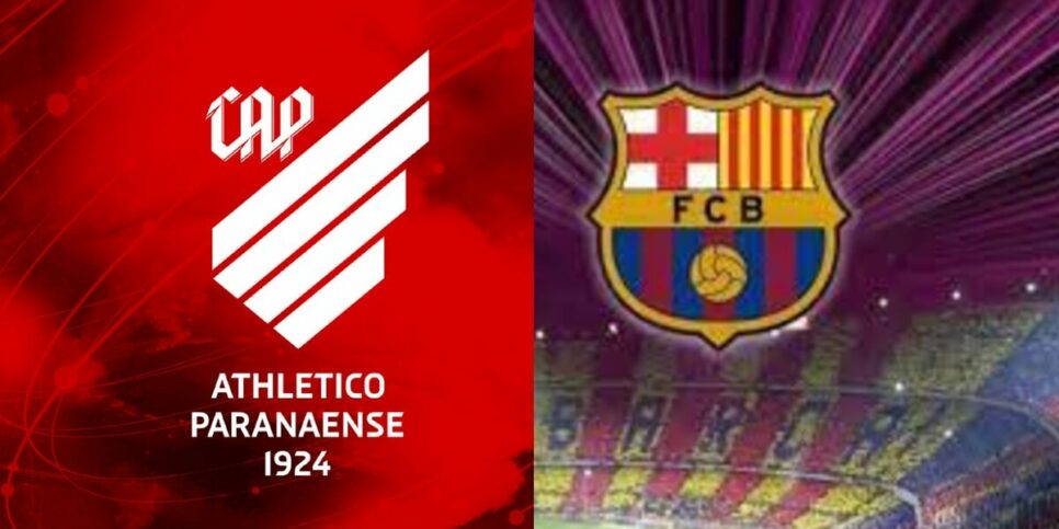 Athletico e Barcelona (Foto: Reprodução / Internet)