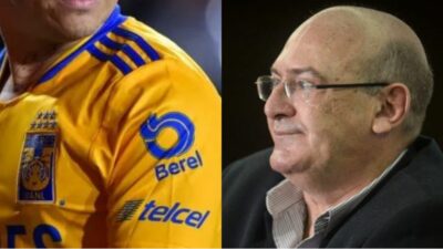 Rueda, presidente do Santos, compra jogador do Tigres e define tudo (Foto: Reprodução/ Azael Rodriguez/ Getty Images/ Santos FC/ Montagem)