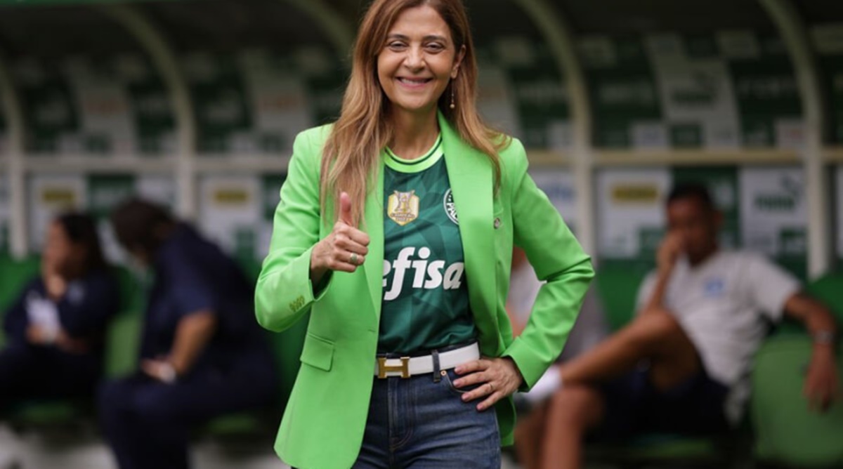 Leila Pereira comanda o Palmeiras (Foto: Reprodução/ Cesar Greco/ SEP)