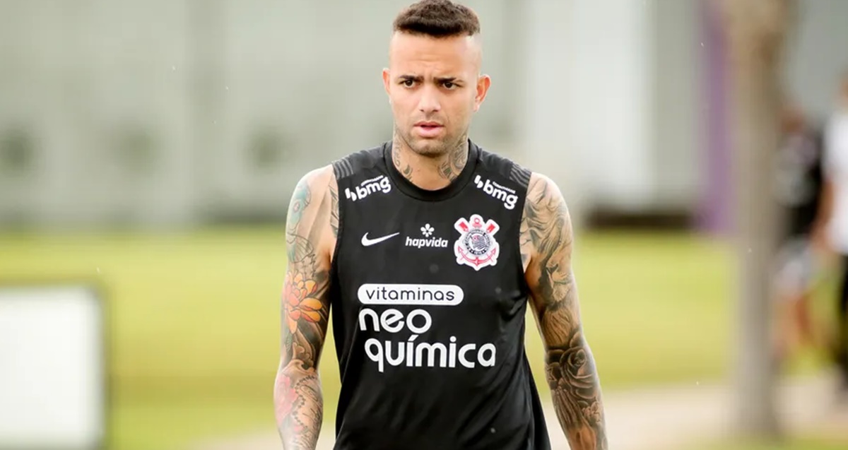 Jogador Luan em treino no Corinthians (Foto: Reprodução/ Divulgação)