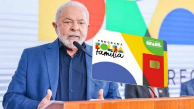 beneficiários Presidente Lula e o cartão de benefício do programa Bolsa Família (Foto: Reprodução/ Ricardo Stuckert/ PR/ Montagem)