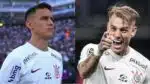 Matías Rojas e Róger Guedes no Corinthians (Fotos: Reprodução/ Marco Galvão/ MeuTimao/ Montagem)