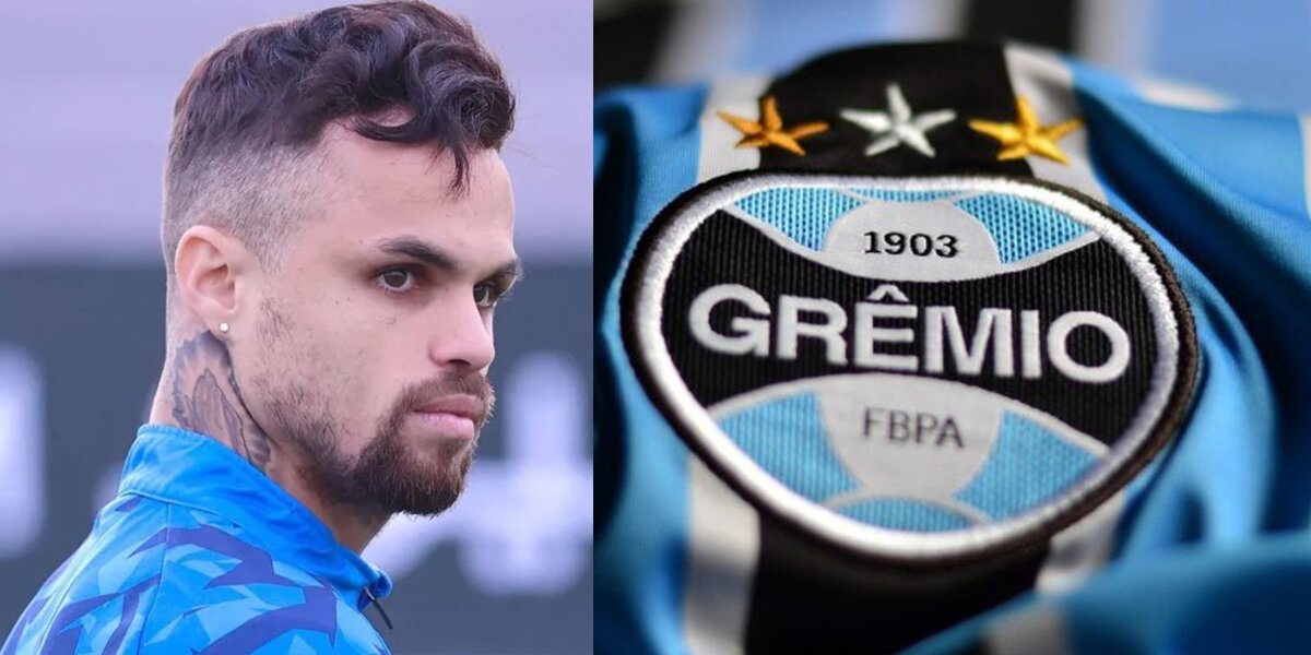 Michael e logo do Grêmio (Foto: Reprodução / Internet / Montagem HoraDoBenefício)