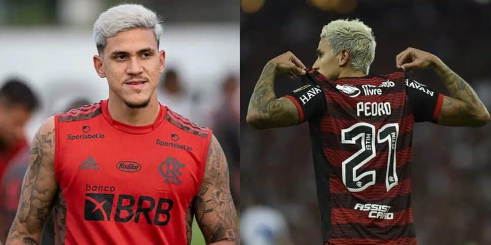 Pedro está em alta no Flamengo (Foto: Reprodução / CRF/ Montagem)