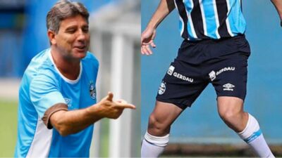 Renato Gaúcho poderá contar com volante que renovou contrato com o Grêmio (Fotos: Reprodução/ Rodrigo Fatturi/ Grêmio/ Montagem)