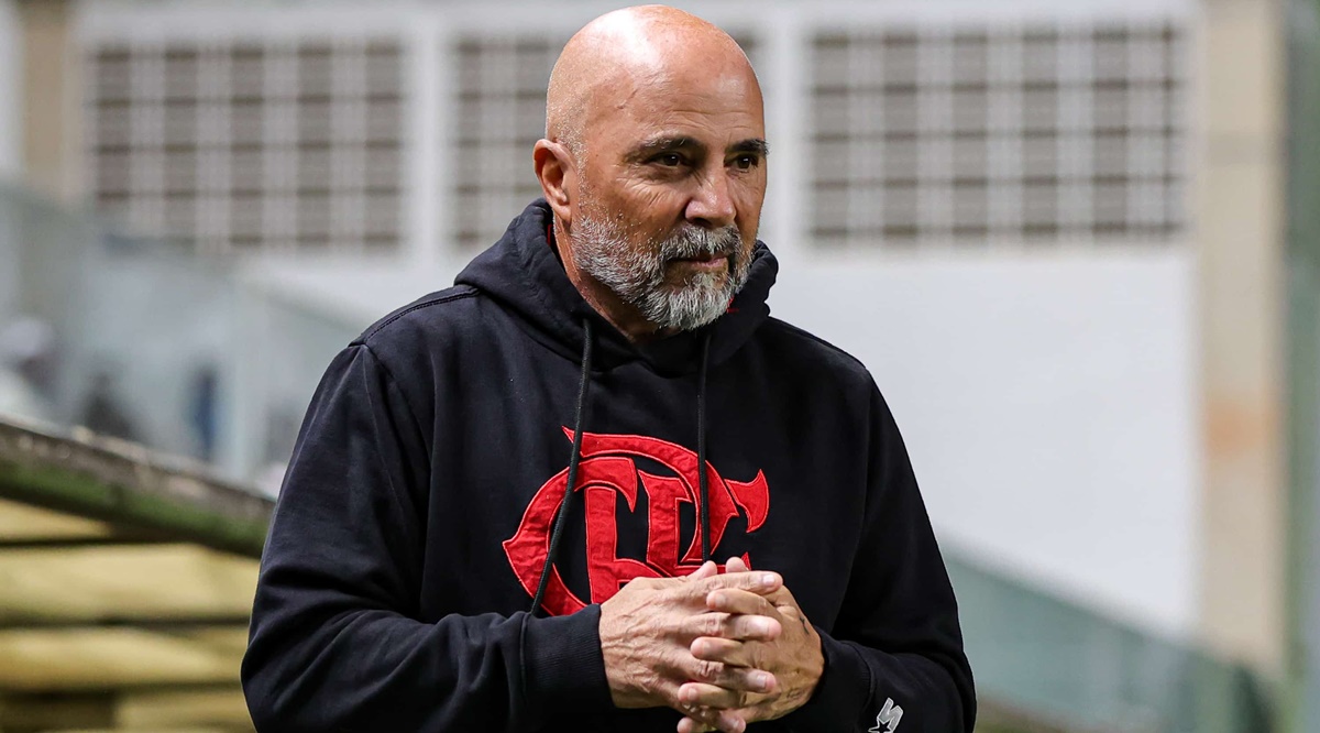 Jorge Sampaoli fica na corda bamba no Flamengo (Foto: Reprodução/ CRF)