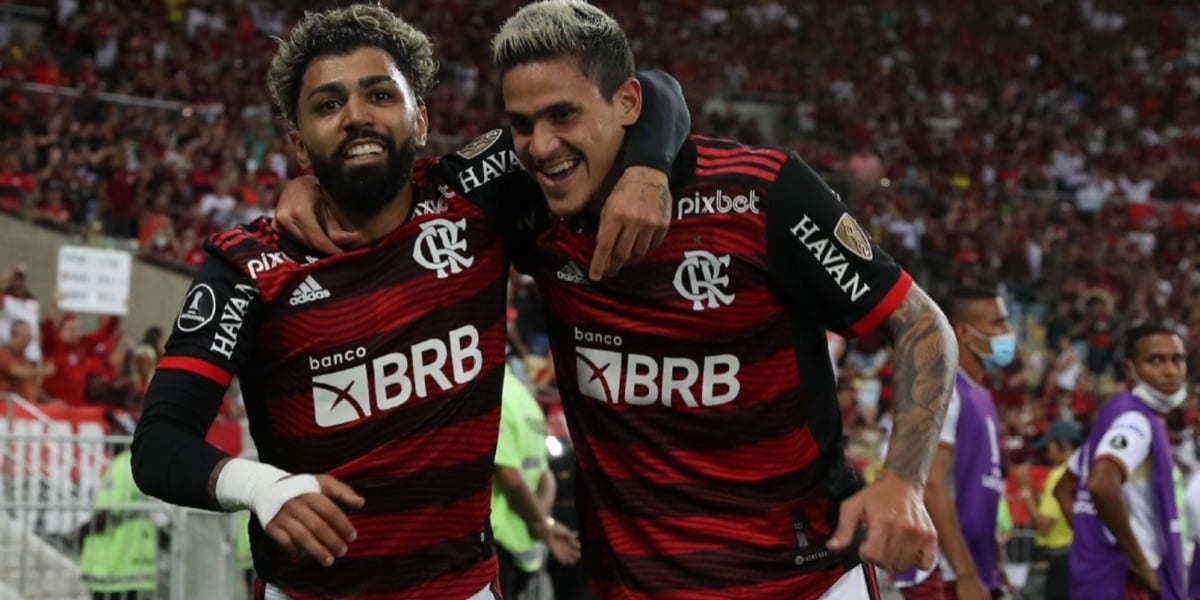 Pedro e Gabigol, jogadores do Flamengo (Imagem Reprodução Internet)