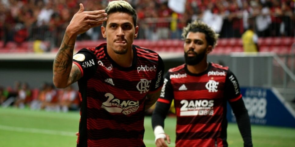 Pedro e Gabigol, jogadores do Flamengo (Imagem Reprodução Internet)