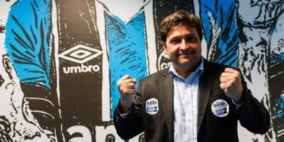 Alberto Guerra, Presidente do Grêmio (Imagem Reprodução Camila Hermes / Agencia RBS)