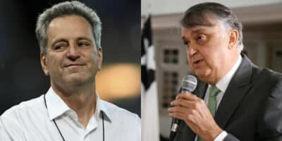 Landim pula de alegria e Botafogo expõe acerto com Flamengo (Foto: Montagem HoraDoBenefício)