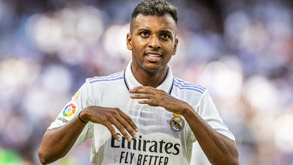 O jogador Rodrygo