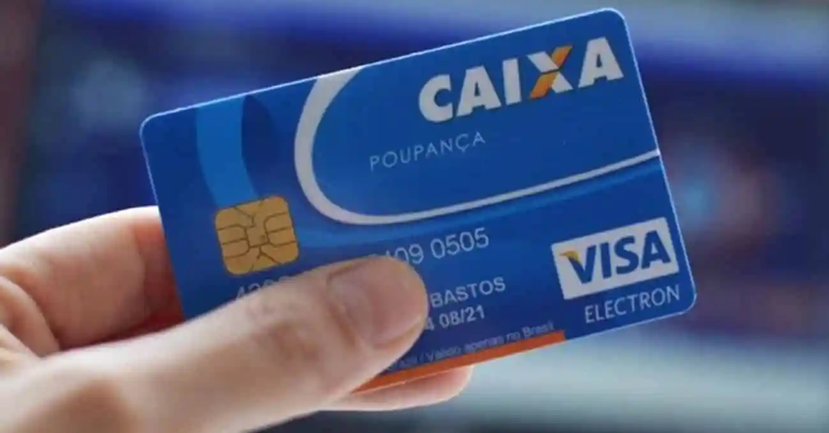 Cartão que dá acesso a conta poupança da CEF (Foto: Reprodução/ Internet|)