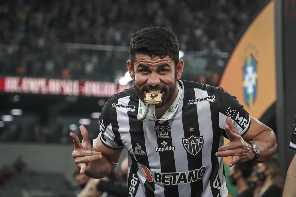 Jogador Diego Costa jogou pelo Atlético-MG e foi campeão Brasileiro (Foto: Reprodução/ Galo)