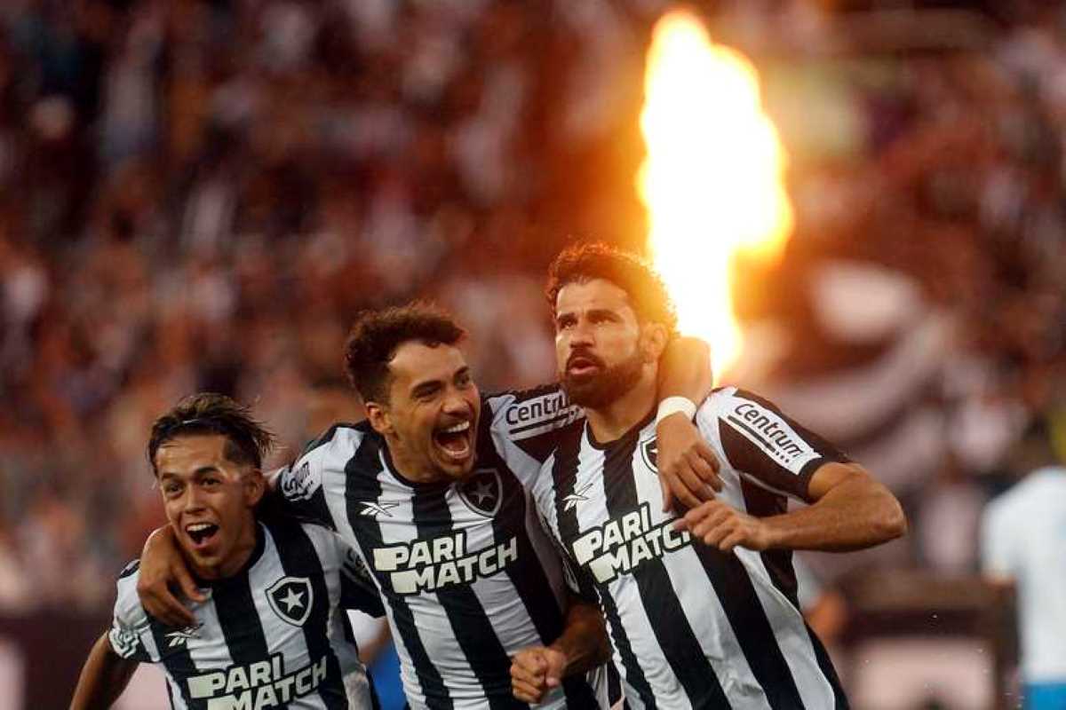 Diego Costa marca 2 gols em partida do Botafogo (Foto: Vitor Silva/Botafogo)