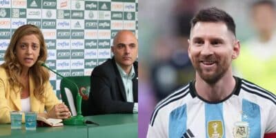 Diretoria do Palmeiras e Messi (Foto: Reprodução / Internet)