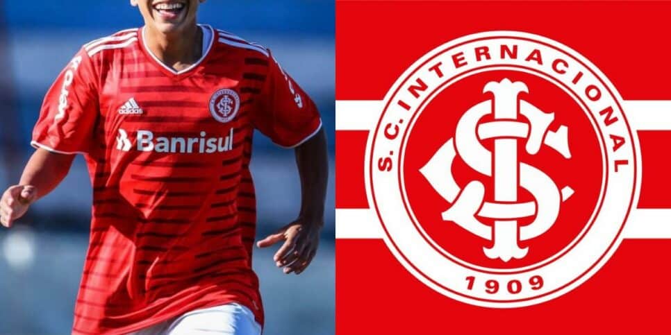 Gabriel Carvalho assinou contrato por três anos com o Internacional (Foto: Reprodução / Internet)