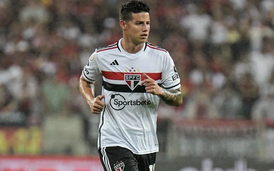 James Rodríguez é EXPOSTO por titular do São Paulo e opinião chama a atenção dos torcedores (Reprodução/Internet)