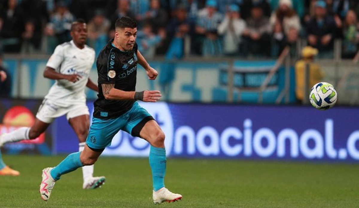 Luis Suárez marcou pelo Grêmio contra o Cruzeiro (Foto: Reprodução/ Anselmo Cunha/ Agencia RBS)