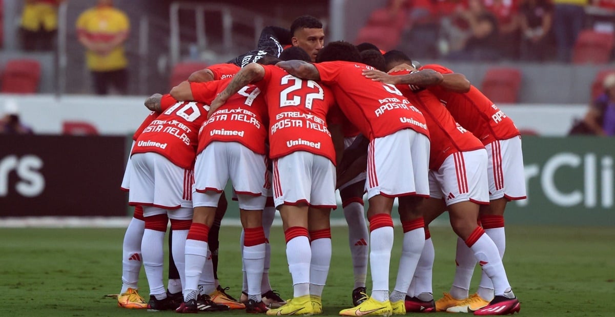 A equipe do Internacional na Libertadores da América 2023 (Foto: Reprodução/ Instagram)