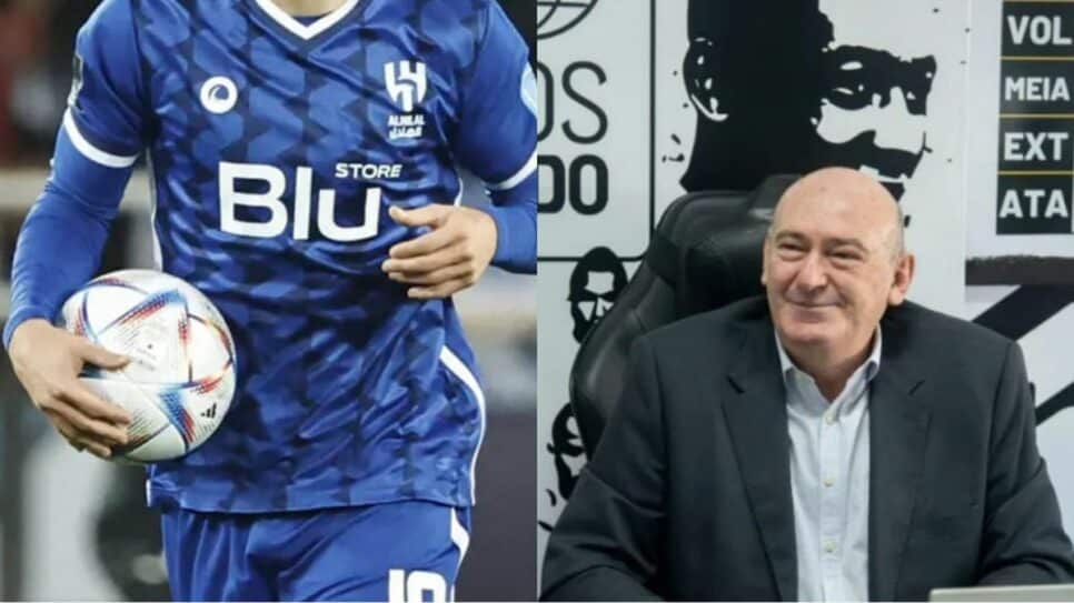 Jogador do Al-Hilal estána mira de Andrés Rueda ao Santos (Fotos: Reprodução/ Getty Images/ Raul Baretta/ Montagem)