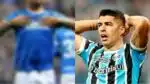 Jogador livre no mercado pode ser reserva de Suárez no Grêmio (Fotos: Reprodução/ Imortal/ Getty Images/ Montagem)