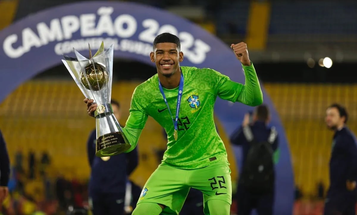 Kauã Santos é goleiro do sub-20 do CRF e não chegou aos profissionais (Foto: Reprodução/ Instagram)