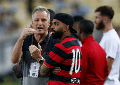 Gabigol se surpreende após Landim tomar decisão contra atleta de futebol (Foto: GettyImages)