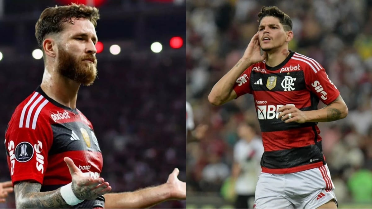 Léo Pereira e Ayrton Lucas são astros fo Flamengo que estão na mira dos árabes (Fotos: Reprodução/ Rafael Arantes/ Maracanã/ Jogada10/ Marcello Dias/ Eurasia Sport Images/ Montagem)