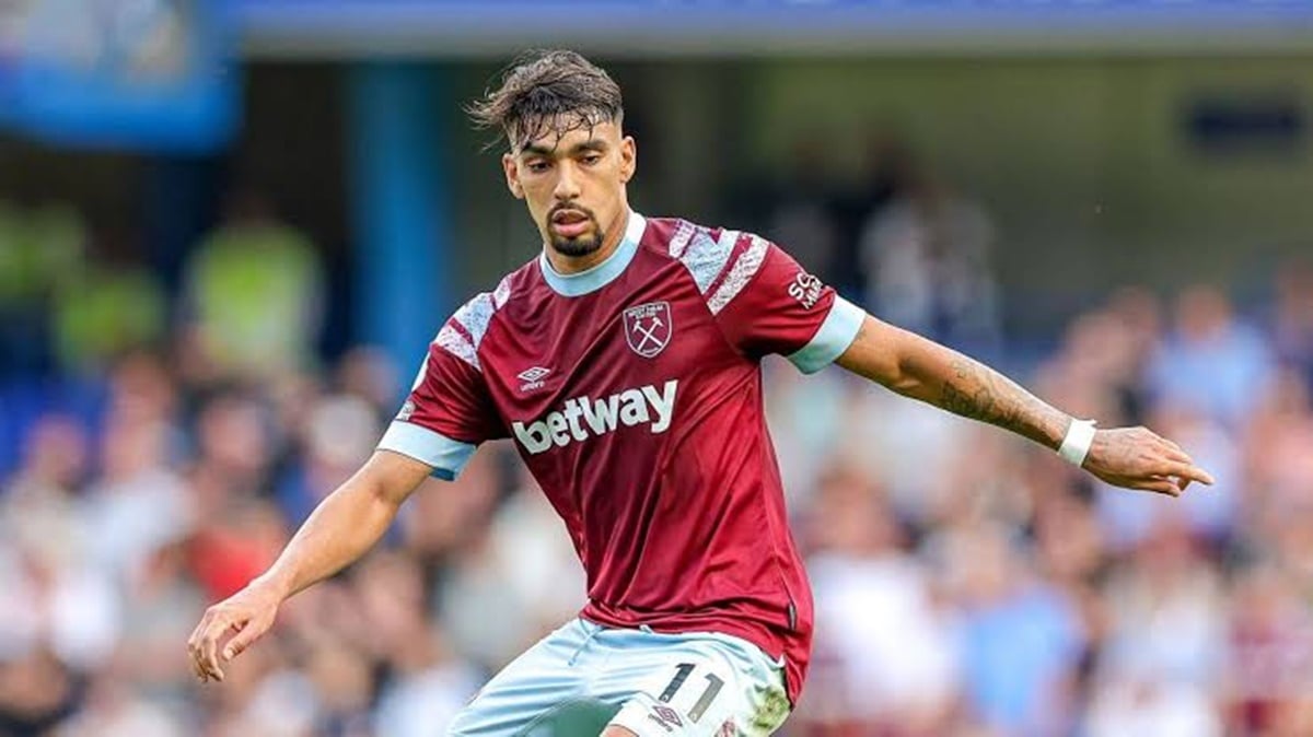 Lucas Paquetá jogando pelo West Ham, foi sondado pelo Manchester City e rejeitado (Foto: Reprodução/ Getty Images)