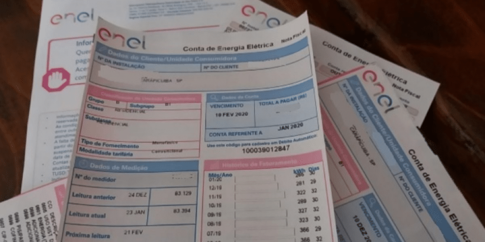 Conta de luz (Reprodução/Internet)