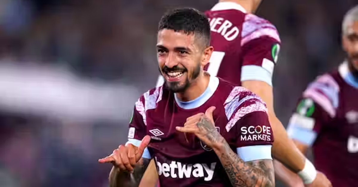 Manuel Lanzini é sondado pelo Flamengo como reforço e está livre no mercado (Foto: Reprodução/ West Ham)