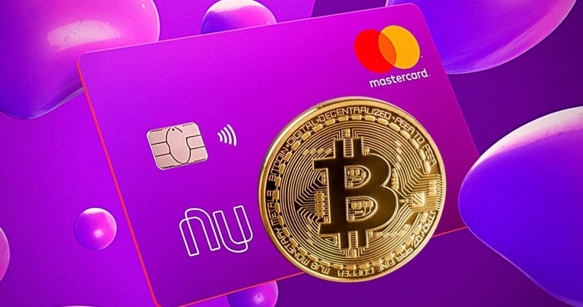 Cartão Nubank e a criptomoeda (Foto: Reprodução/ Internet/ Montagem)