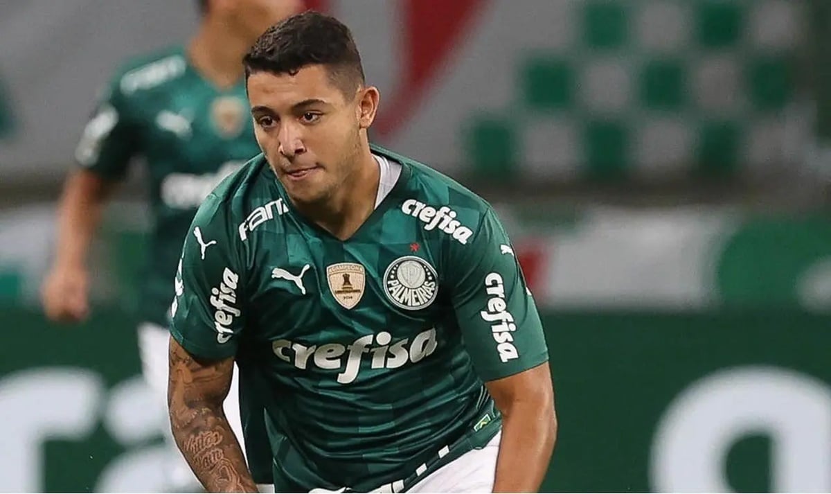 Pedro Bicalho, da base do Palmeiras e que subiu ao profissional do time (Foto: Reprodução/ Cesar Greco/ SE Palmeiras)